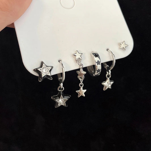 6pcs Set Earring Star Earrings