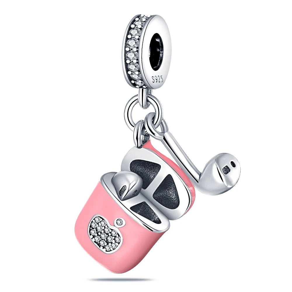 Pink Plata Bracelet Charms