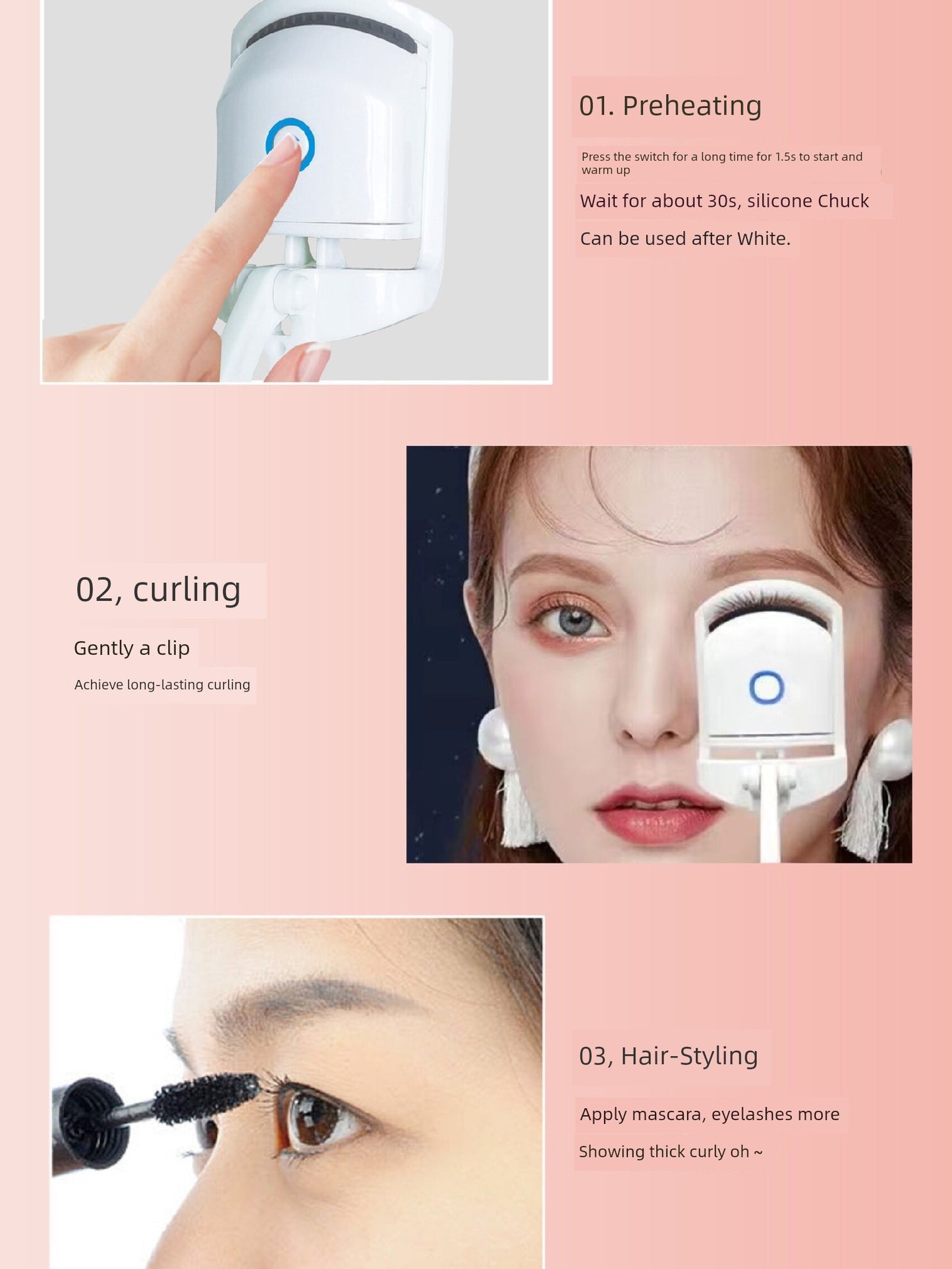 Electric Heating Eyelash Curler