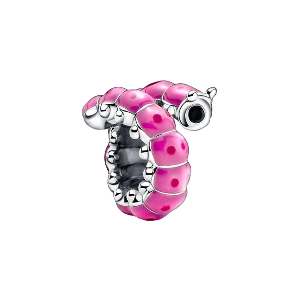 Pink Plata Bracelet Charms